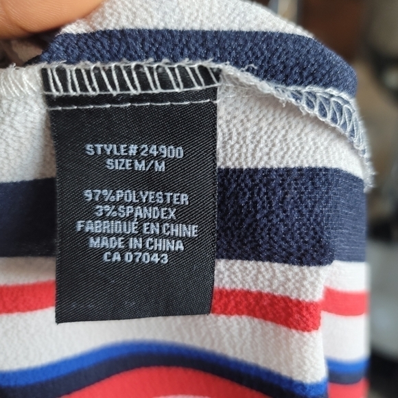 MANDY Evan Multicolor 3/4 Sleeve Blouse US M - Picture 4 of 10